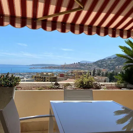 Mansfield Vue Carte Postale Terrasse Piscine Calme Port A 200m A Pied Apartment Menton